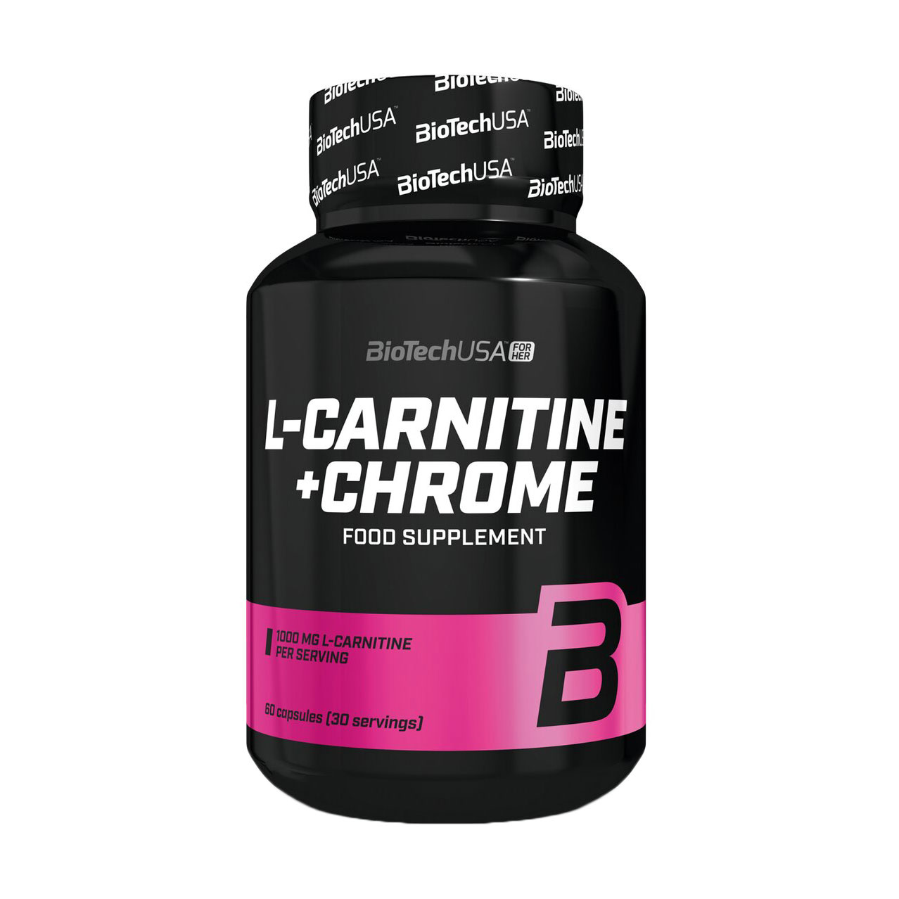 Карнітин та хром BioTechUSA L-Carnitine + Chrome, 1000 мг, 60 капсул